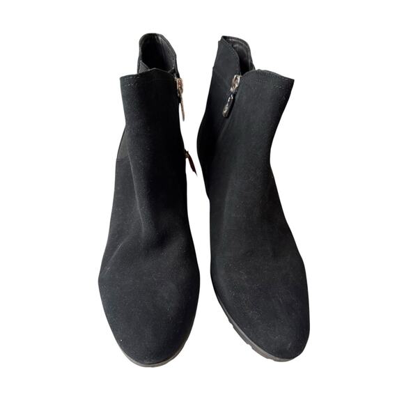 Blondo NEW Womens Black Suede Leather Waterproof Zip Ankle Booties 9.5M - Picture 2 of 6